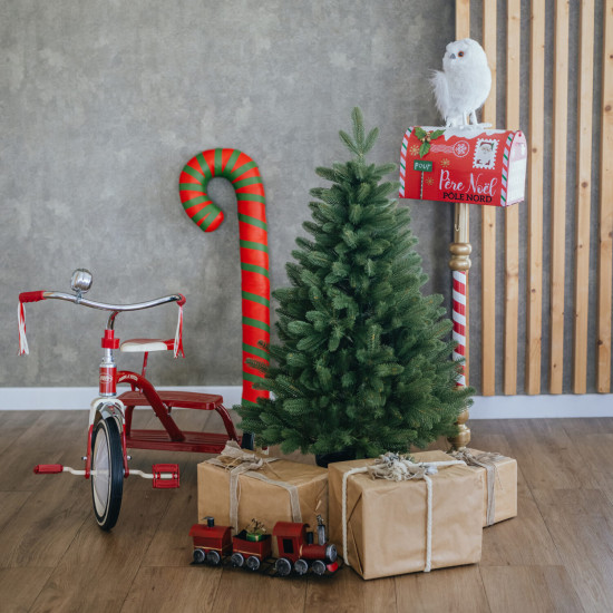 MORITZ 3D mű lucfenyő karácsonyfa cserépben - 110 cm