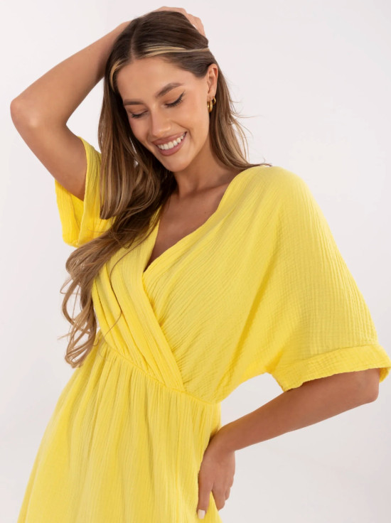 Sárga színű muszlin ruha