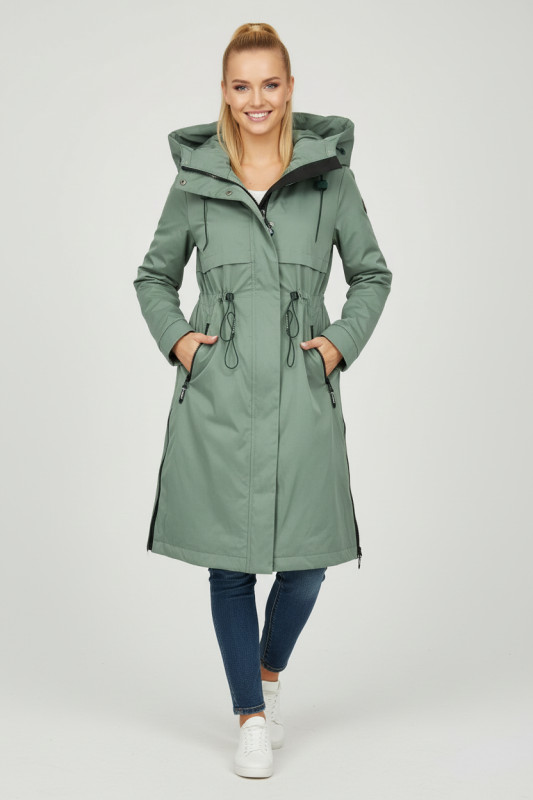 Zöld színű átmeneti kabát FASHION