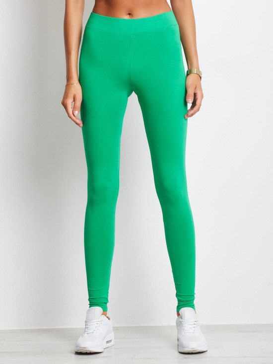 Zöld színű basic leggings