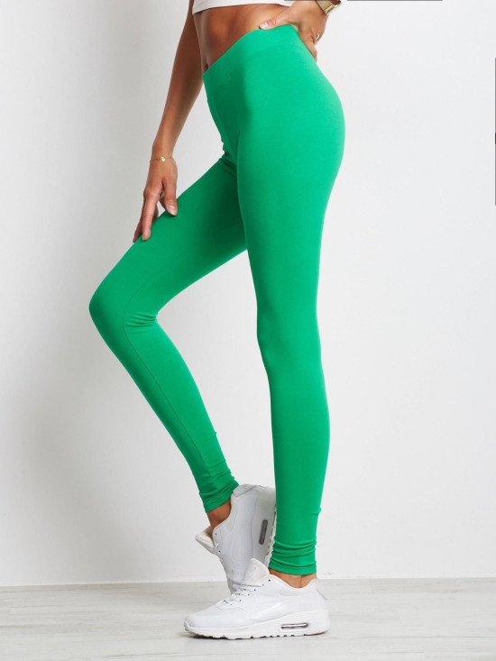 Zöld színű basic leggings