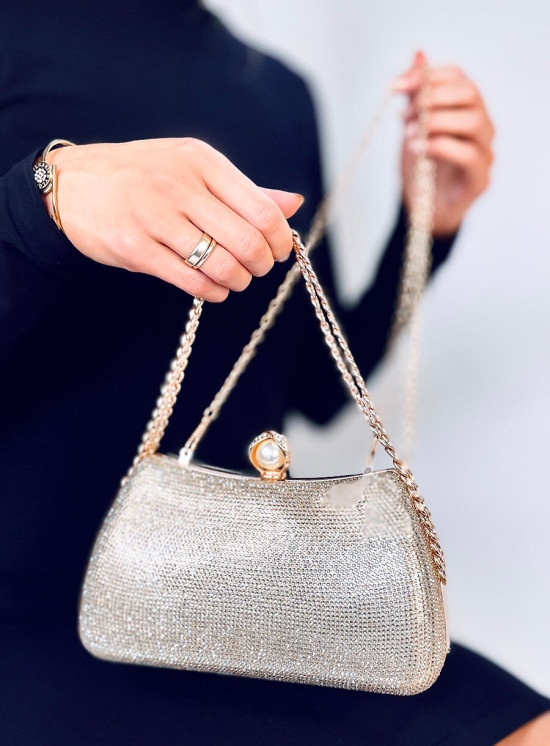 Alkalmi clutch kézitáska - arany színű