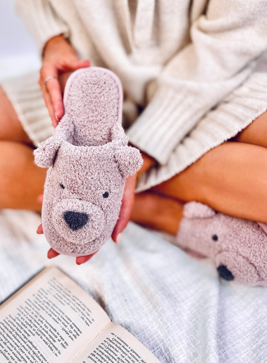 Rózsaszínű női papucs TEDDY BEAR