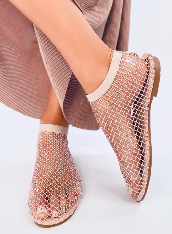 Női hálós szandál - rózsaszínű