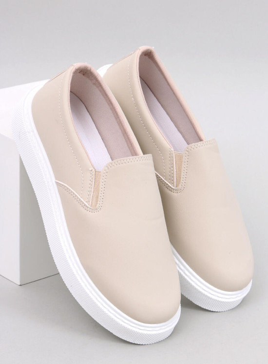 Slip-on női tornacipő - bézs színű
