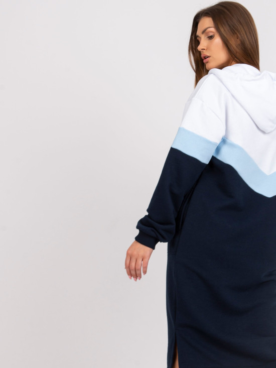 Oversize midi ruha kapucnival