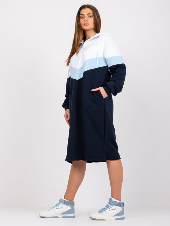 Oversize midi ruha kapucnival