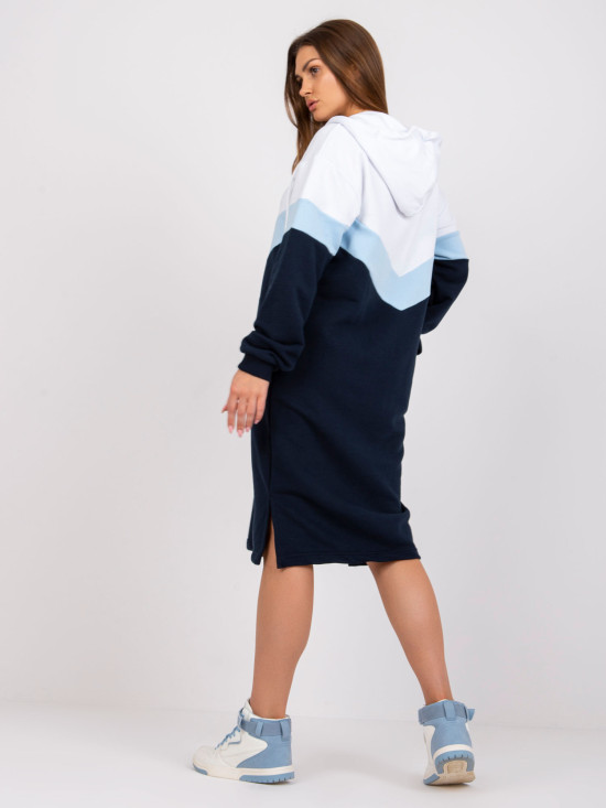 Oversize midi ruha kapucnival