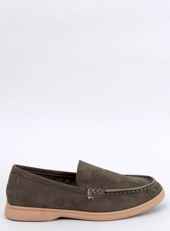 Extra puha női mokaszin - olívazöld színű