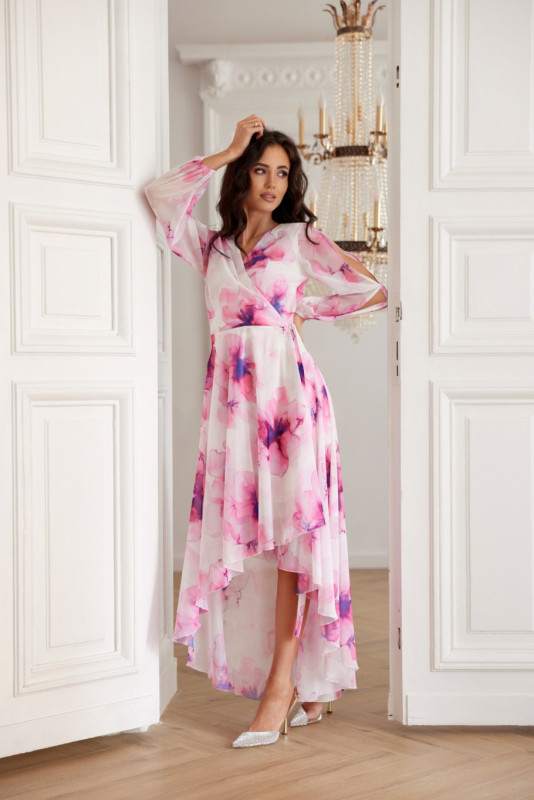 Fiorella – megköthető sifon midi ruha