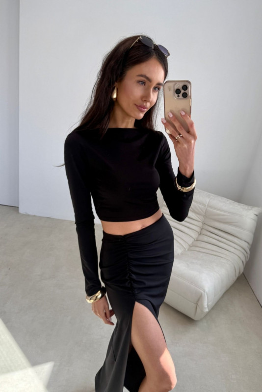 Linnea fekete színű blúz