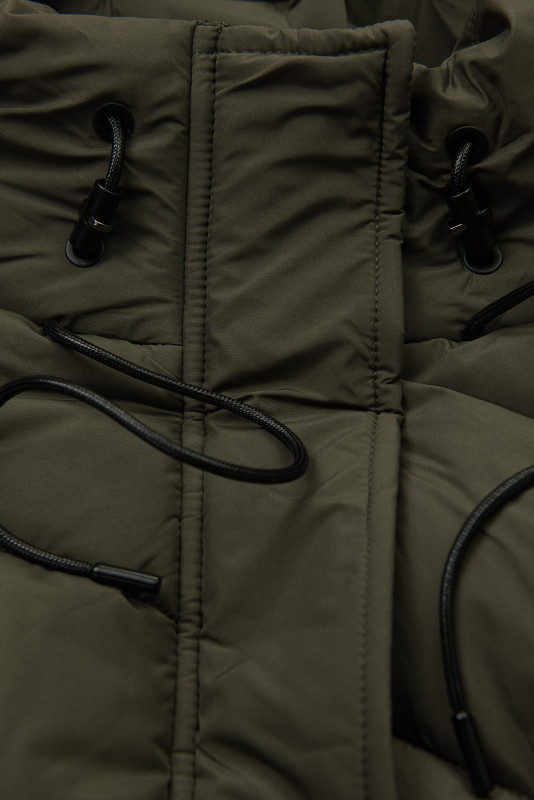 Khaki színű téli kabát EVEREST