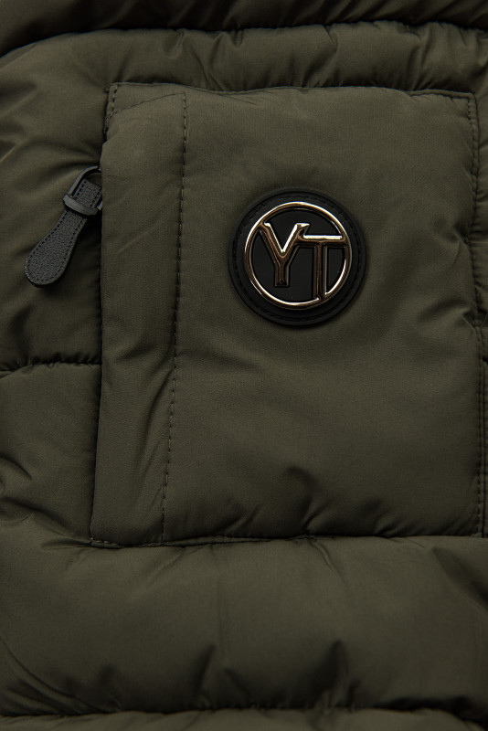 Khaki színű téli kabát EVEREST