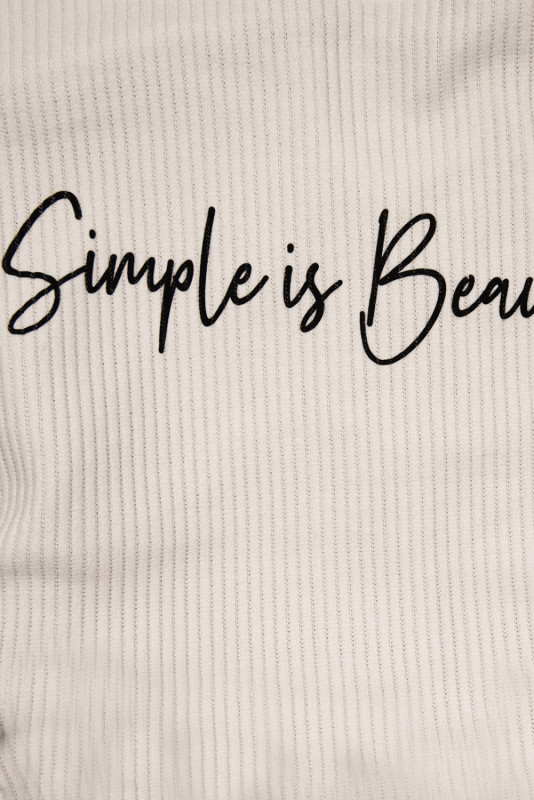 Ekrü színű plus size ruha SIMPLE IS BEAUTIFUL