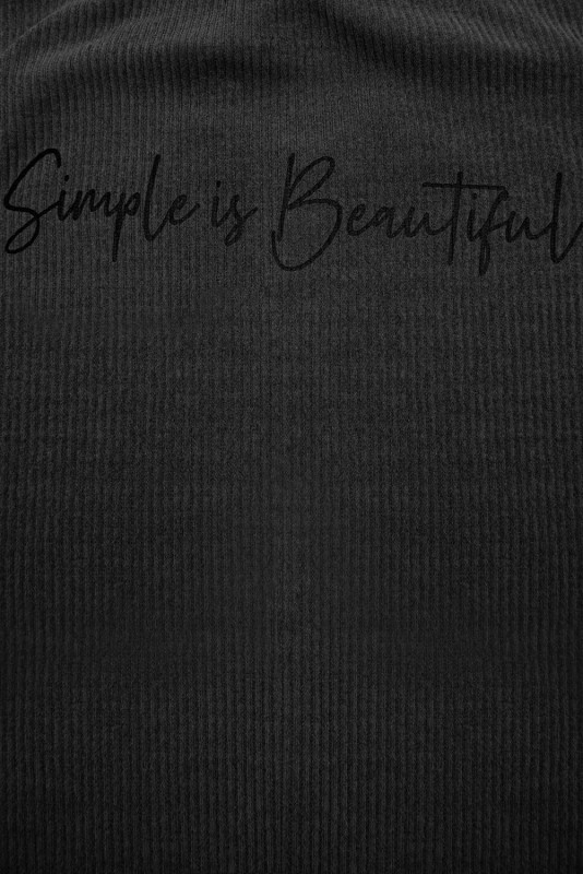 Sötétszürke színű plus size ruha SIMPLE IS BEAUTIFUL