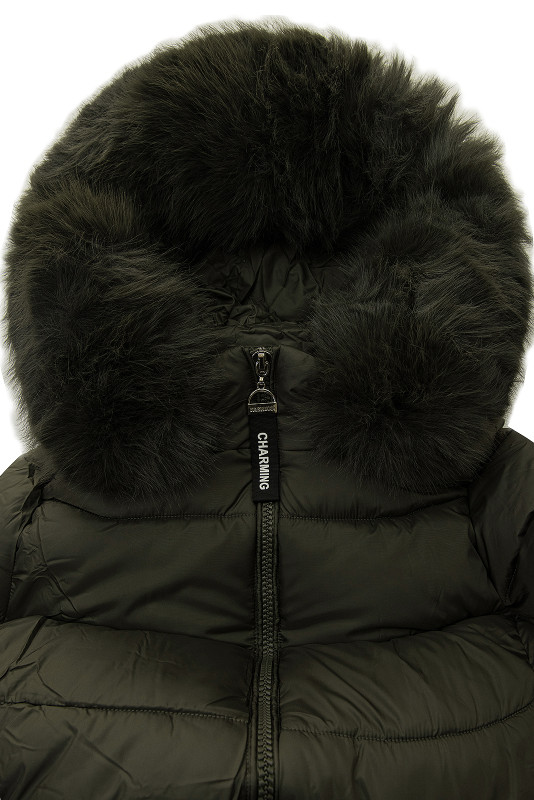 Steppelt téli khaki színű kabát ICE