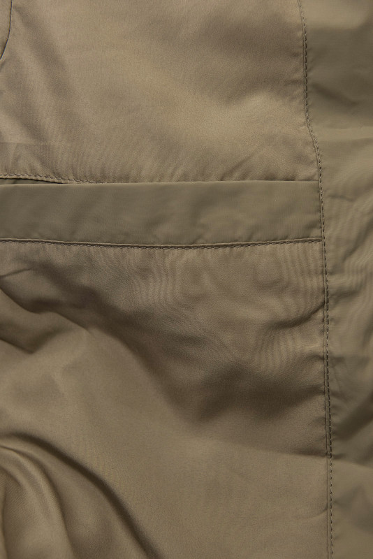 Elegáns téli kabát szőrmével - kávébarna színű