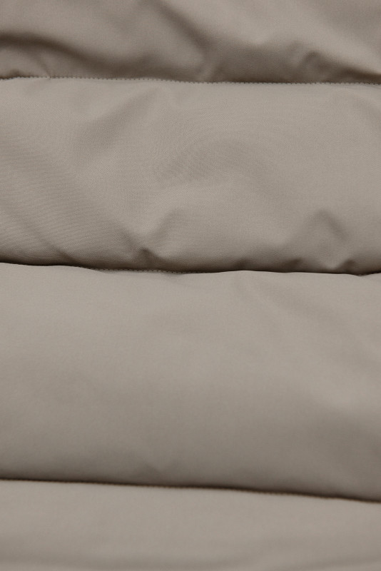 DESIGN sötétbézs színű meleg télikabát