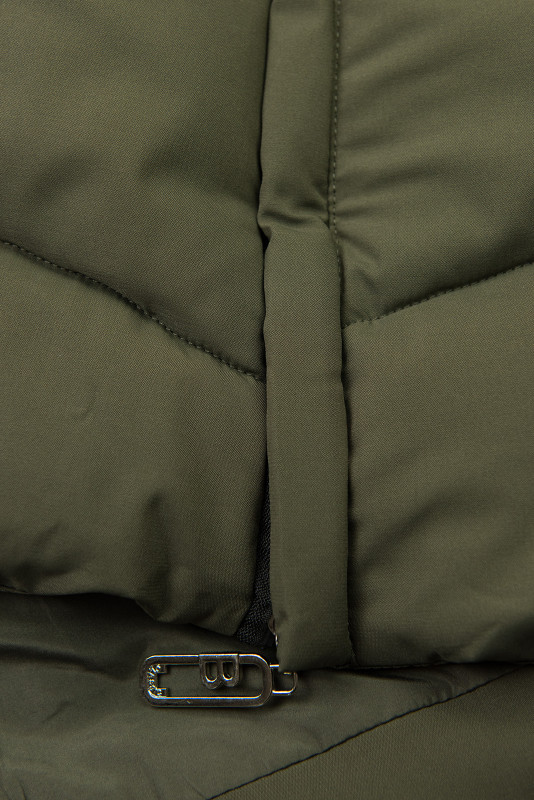 SNOW khaki színű téli kapucnis kabát