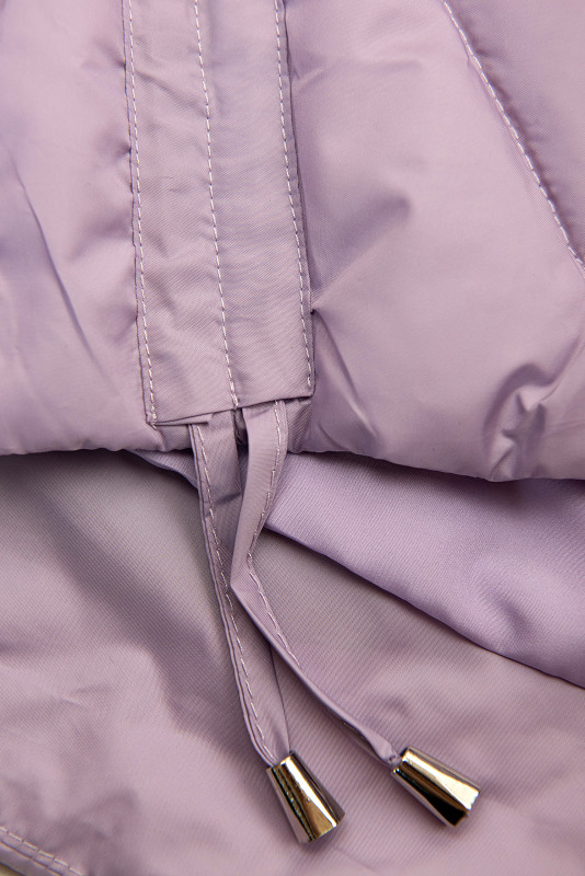 Világoslila színű hosszított mellény