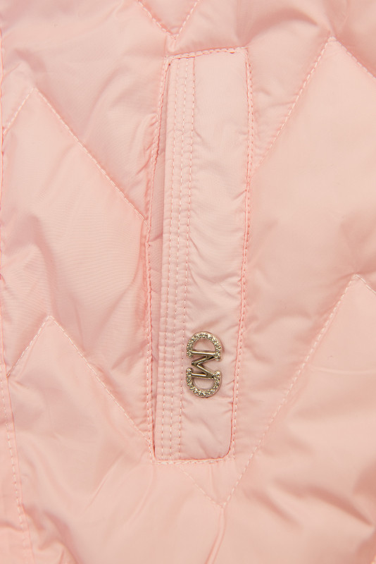 Világos rózsaszínű hosszított mellény