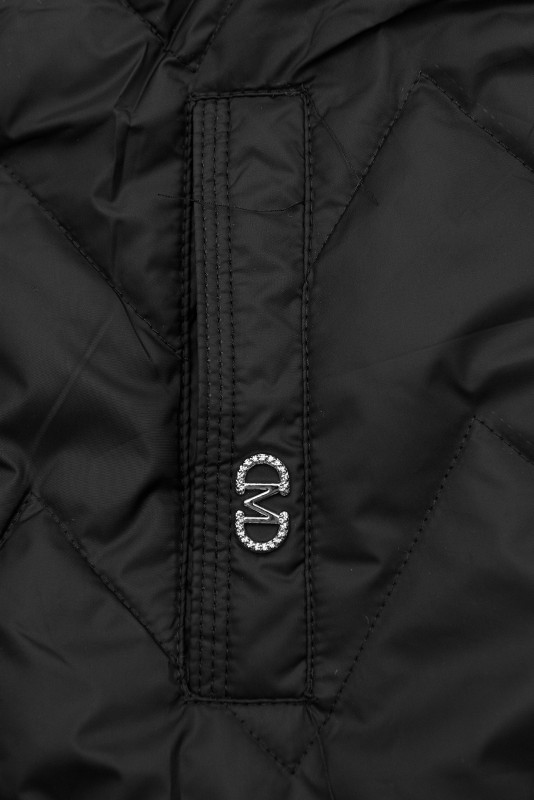 Fekete színű hosszított mellény