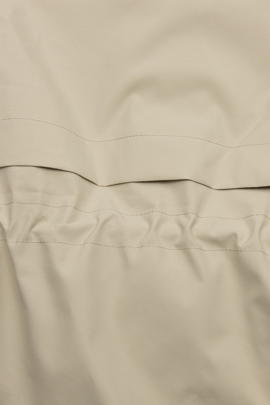 Bézs színű tavaszi parka levehető kapucnival