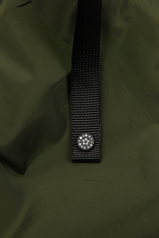 Khaki színű átmeneti köpeny/parka