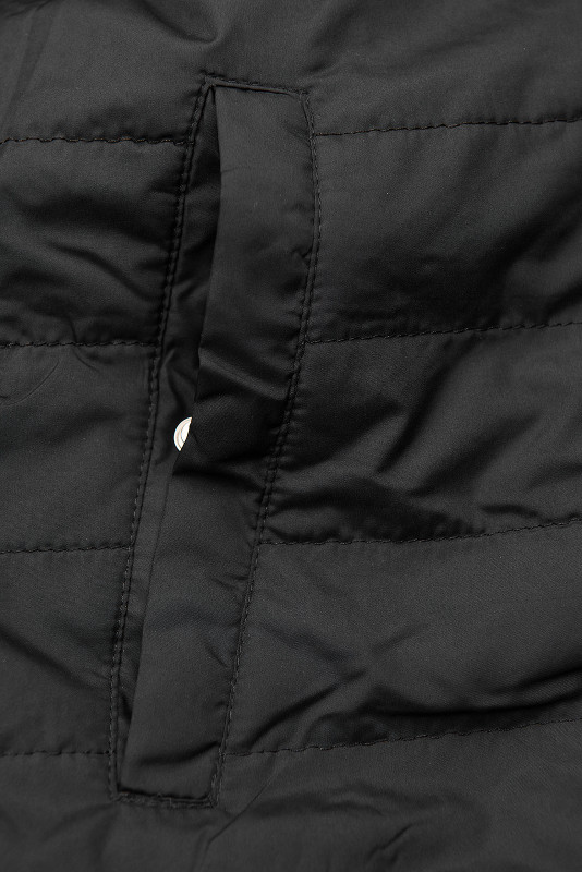 Khaki és fekete színű kifordítható átmeneti parka