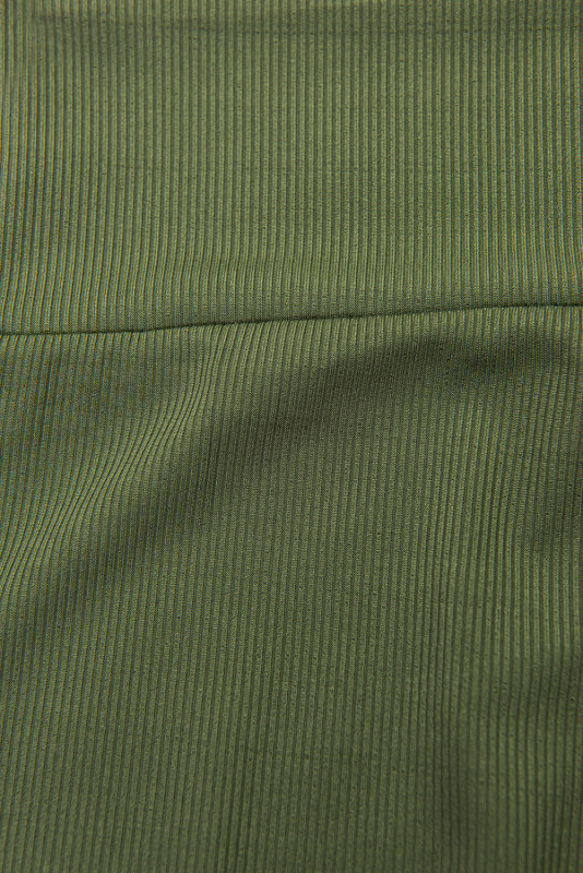 Zöld színű rovátkolt leggings