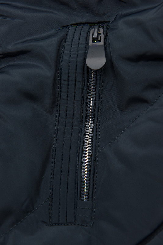 Steppelt átmeneti kabát - sötétkék színű