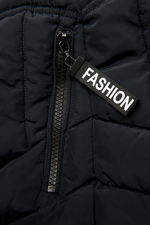 Sötétkék színű téli kabát FASHION