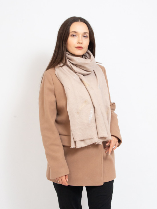 Bézs színű textil sál