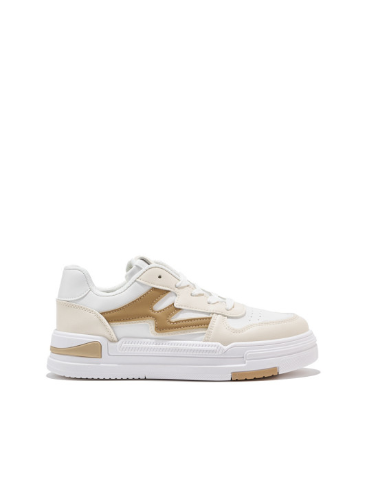 Bézs színű platform sneaker cipő