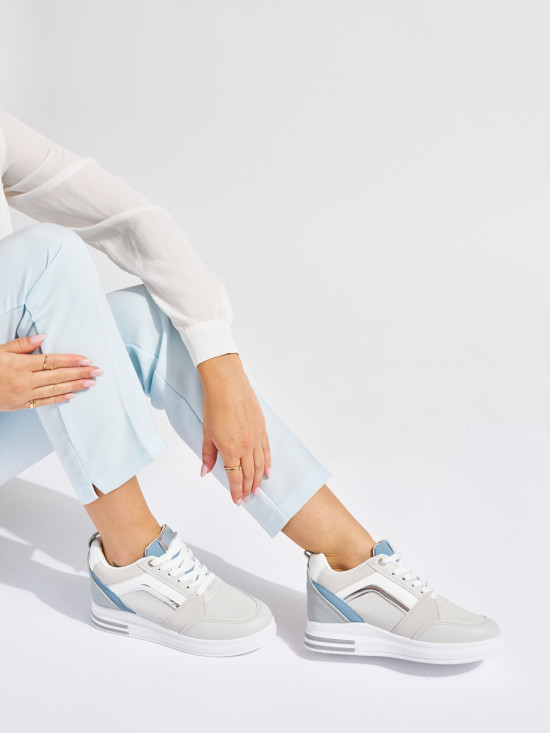 Női szürke színű sneaker rejtett sarokkal