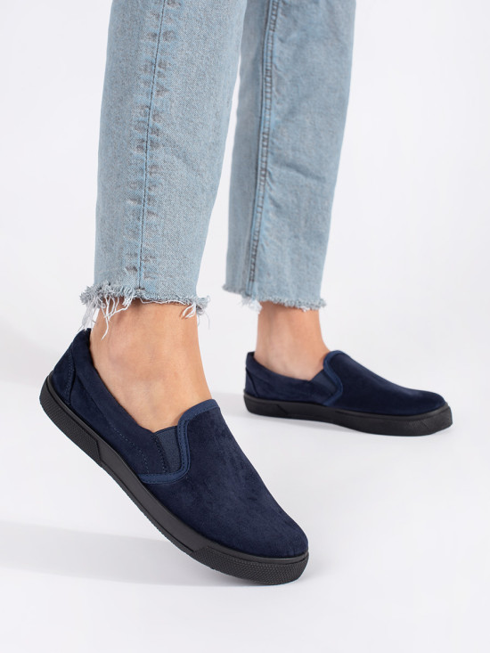 Kék slip-on sportcipők