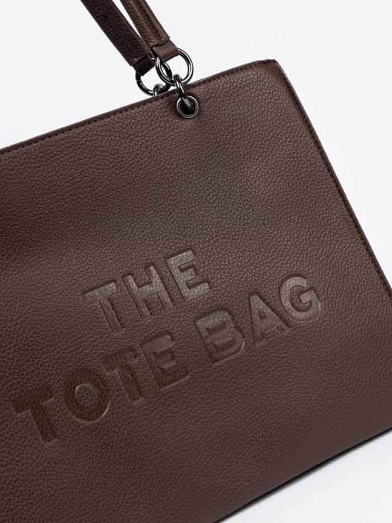Barna színű shopper táska TOTE