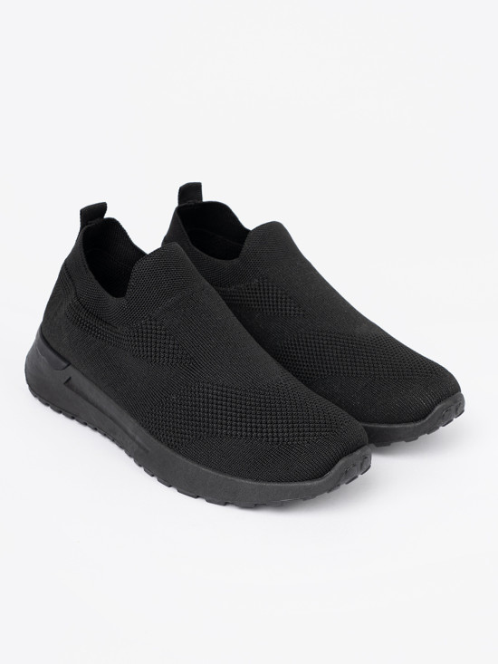 Fekete színű slip-on tornacipő