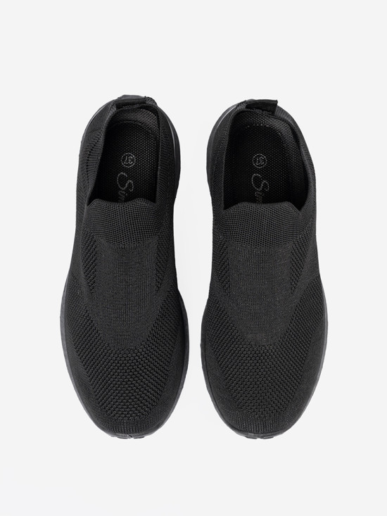 Fekete színű slip-on tornacipő
