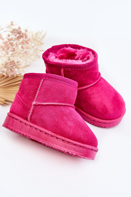 Bélelt rózsaszínű slip-on hótaposó
