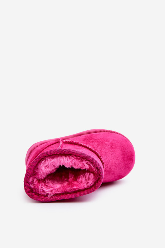 Bélelt rózsaszínű slip-on hótaposó