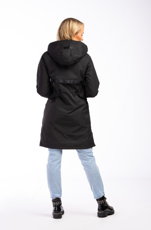 Fekete színű átmeneti kabát FASHION