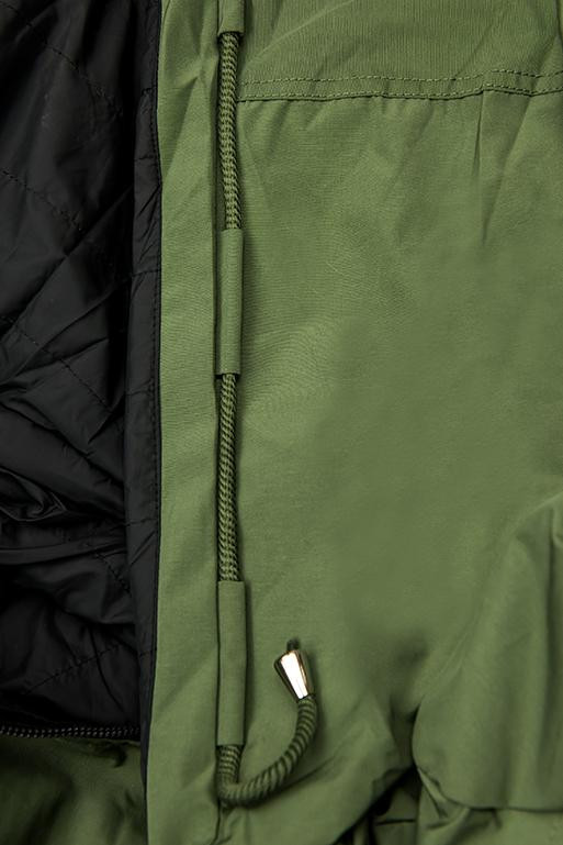 Tavaszi kifordítható parka, khaki és fekete színű