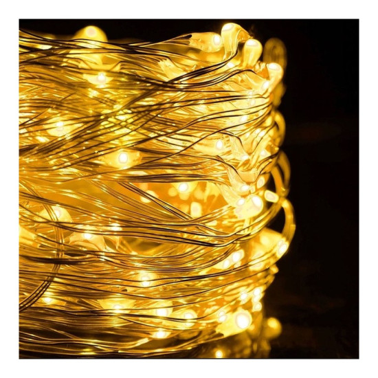 Karácsonyi fényfüzér – 200 LED, 20 m, meleg fehér