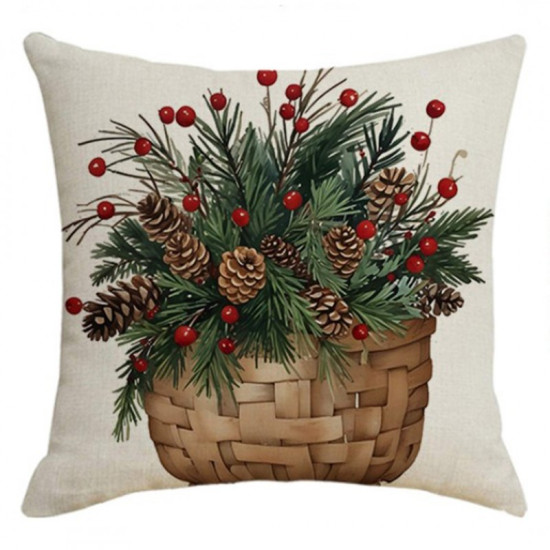 BOHO karácsonyi díszpárnahuzat, 45 × 45 cm