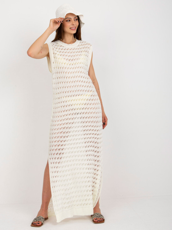 Oversize maxi ruha ekrü színben