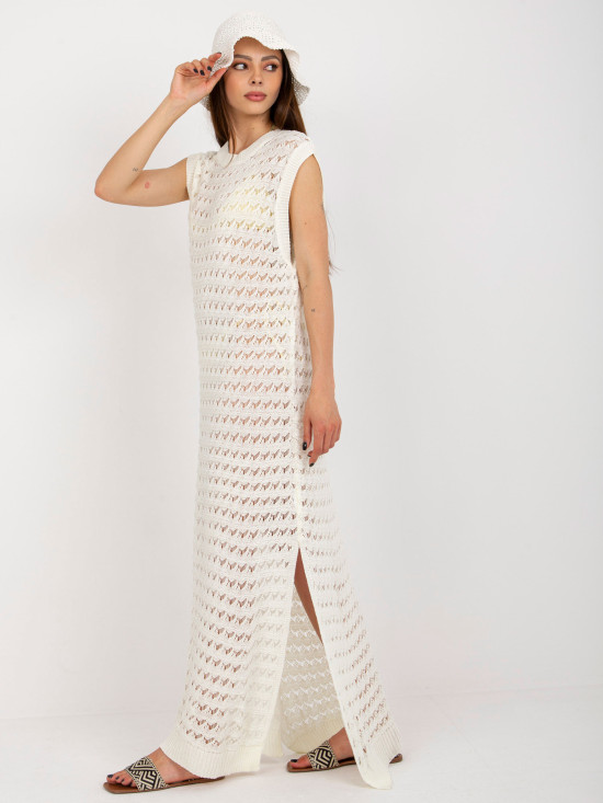 Oversize maxi ruha ekrü színben