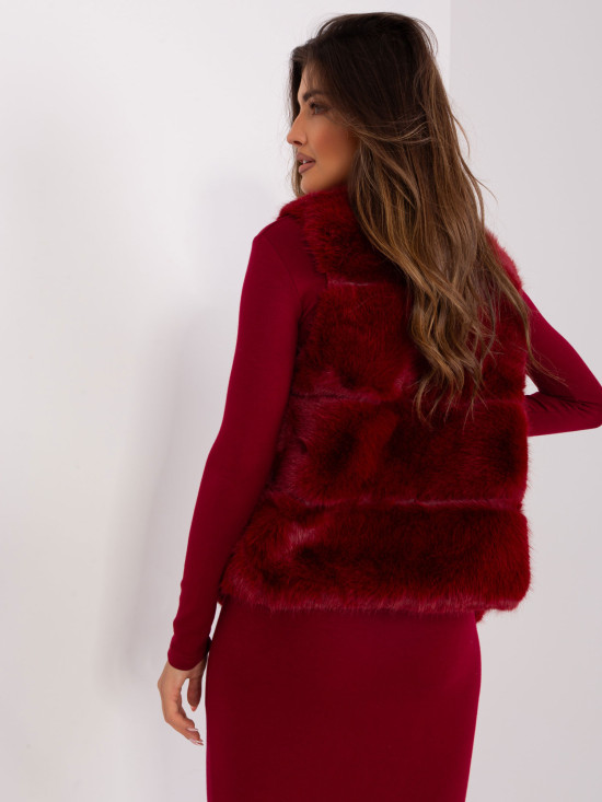 Bordó aszimmetrikus női mellény