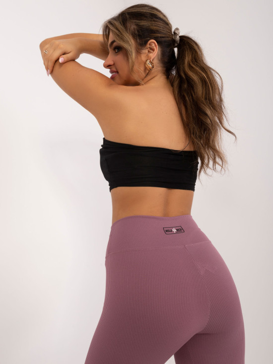 Stílusos leggings sötét rózsaszínben