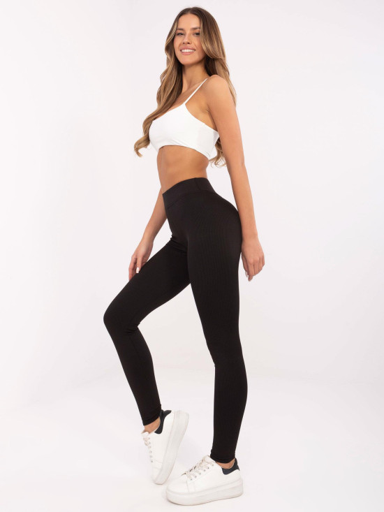 Stílusos fekete leggings